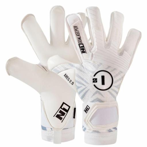 GUANTES DE PORTEROS ARES 2.0 ALL WHITE UGT+II