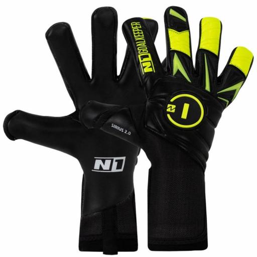 GUANTES DE PORTEROS SIRIUS 2.0 NEGRO NEON UGT+II [0]