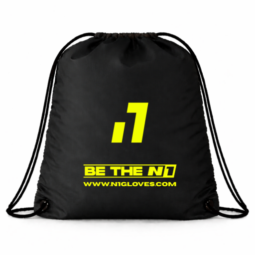 Bolsa gym negra neón 