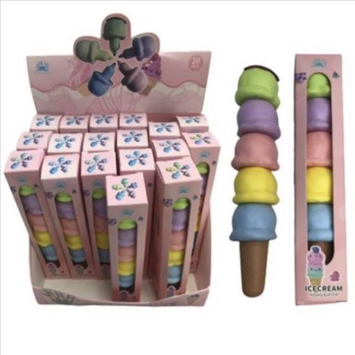 ROTULADOR HELADO 5 COLORES 