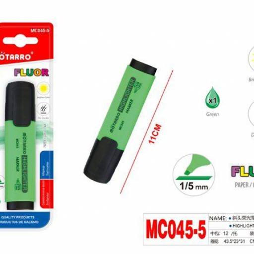 MARCADOR VERDE FLUORESCENTE