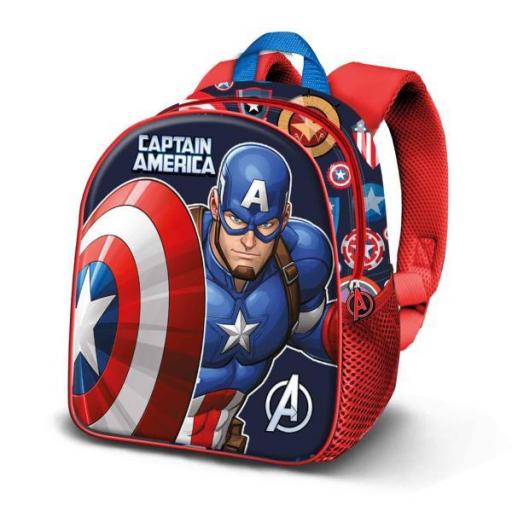 MOCHILA CAPITAN AMERICA 3D