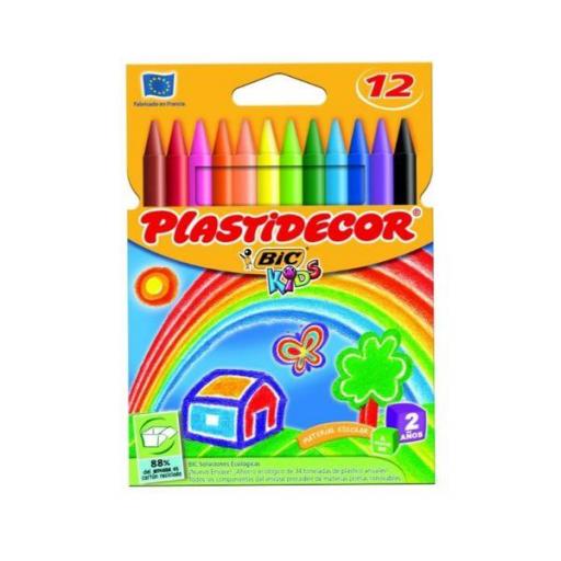 Ceras Plastidecor 12 Unidades