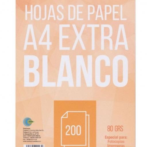 Paquete Folio A4 80 gramos - 200 Hojas