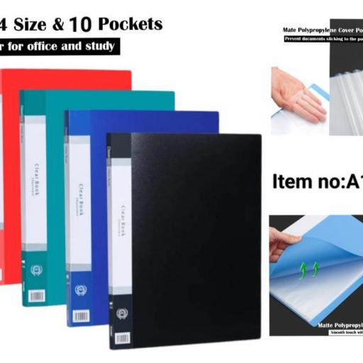 Funda Folio A4 - 10 hojas 