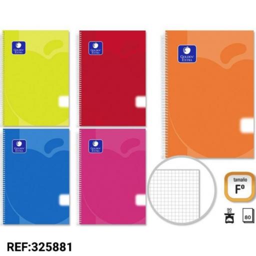 Paquete 5 cuadernos Cuadros  - Tamaño A4 - 80 hojas - 90 gramos