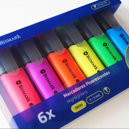 Marcador Fluorescente Bismark - Paquete de 6 
