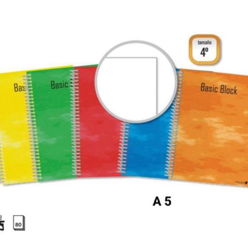 Pack 10 cuadernos Tamaño Cuartilla (A5) - Liso