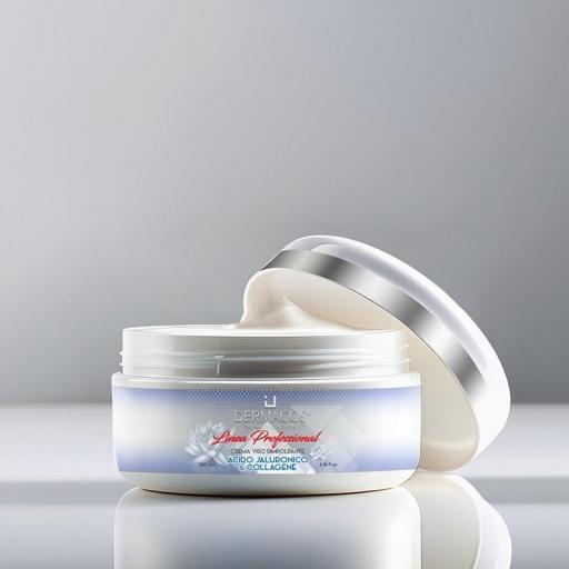LÍNEA PROFESIONAL – CREMA FACIAL CON ÁCIDO HIALURÓNICO Y COLÁGENO 200ml