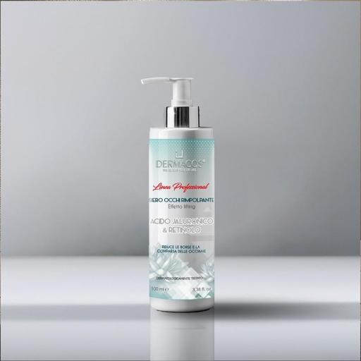 LÍNEA PROFESIONAL – SERUM VOLUMINIZADOR PARA OJOS CON ÁCIDO HIALURÓNICO 100 ml
