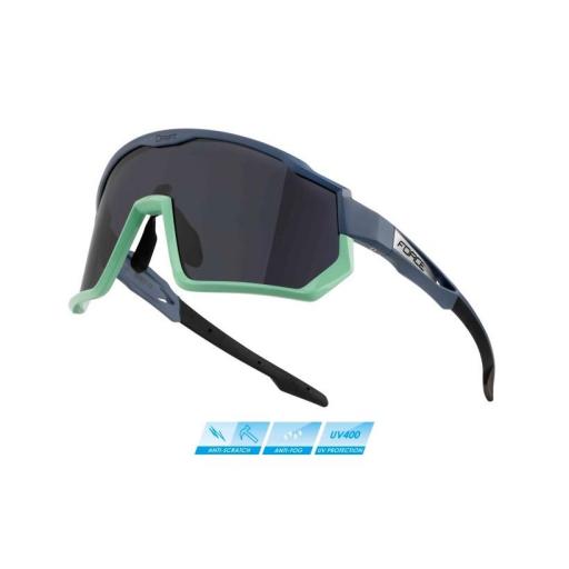 Gafas Force Drift Azul Stormy-Mint lente negra