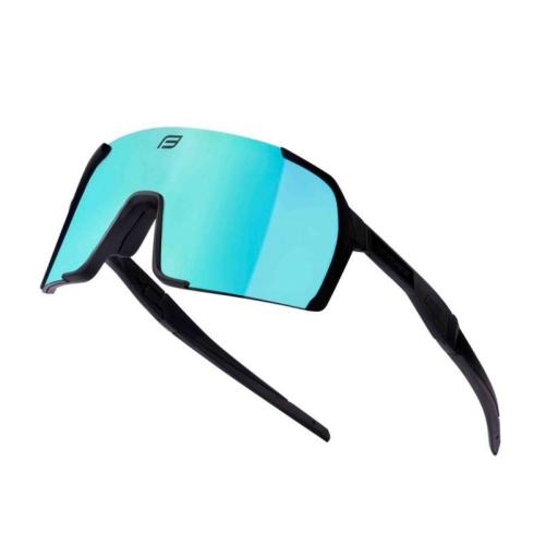 Gafas Force Glare Negra lente azul espejo 