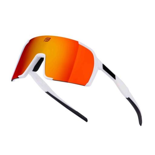 Gafas Force Glare Blanca lente roja espejo