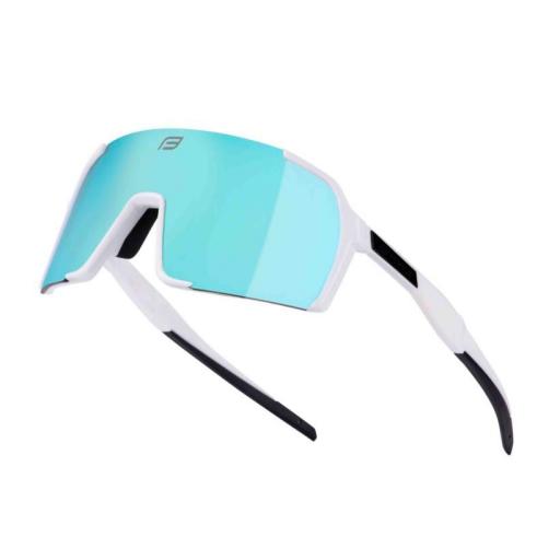 Gafas Force Glare Blanca lente azul espejo