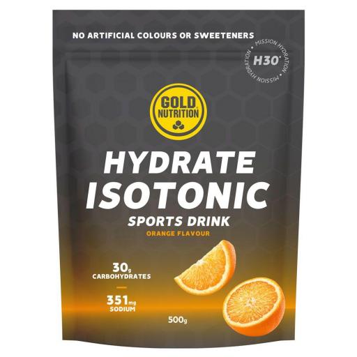 Isotonico Gold Nutrition Hydrate H30 Naranja 500g