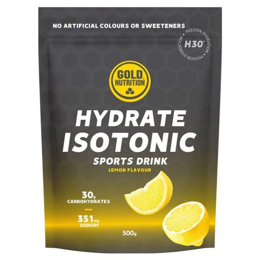Isotónico Gold Nutrition Hydrate H30 Limón 500g 