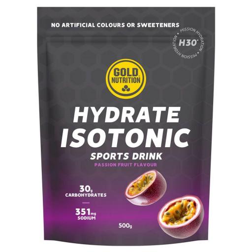 Isotonico Gold Nutrition Hydrate H30 Maracuyá 500g 