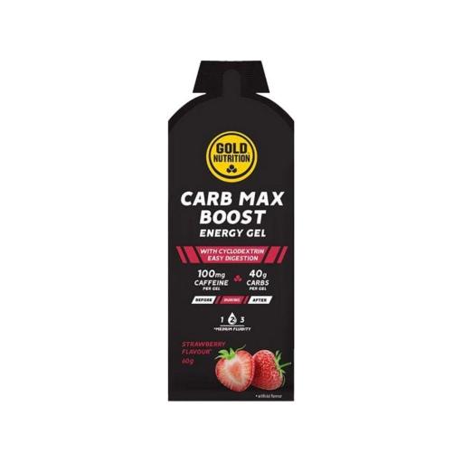 Gel Gold Nutrition Carbmax Boost Fresa 60g ( caja 16 unidades )