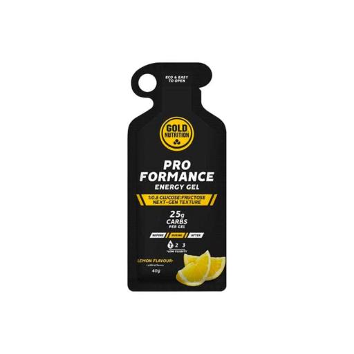 Gel Gold Nutrition Proformance Limón 40g ( caja 16 unidades )