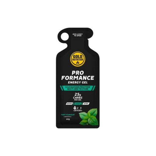 Gel Gold Nutrition Proformance Menta 40g ( caja 16 unidades )