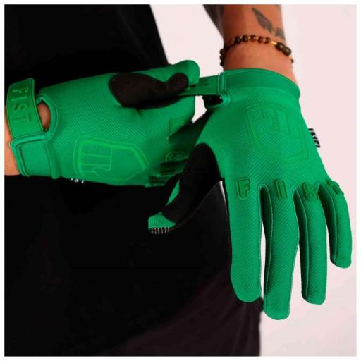 Guantes MTB Fist Green Stocker  [2]
