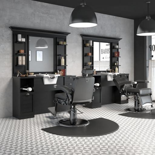 Tocador Barbero Jules Negro [2]