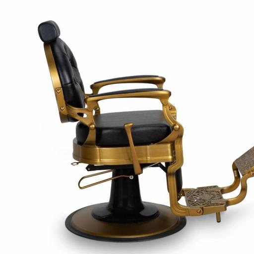 Sillón Barbero Dorado Check