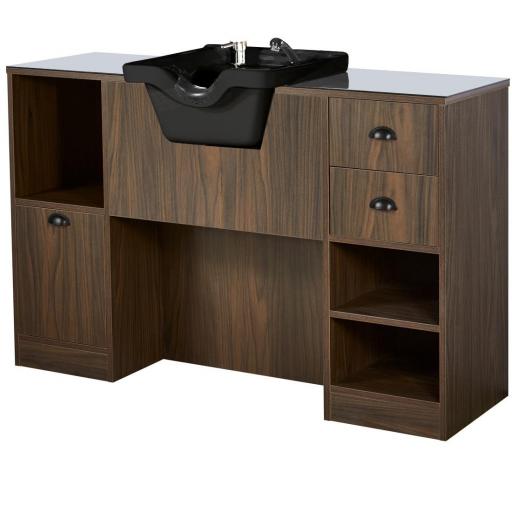 Tocador Lavacabezas Negro Oke