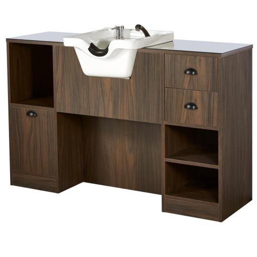 Tocador con Lavacabezas Blanco Oke [1]