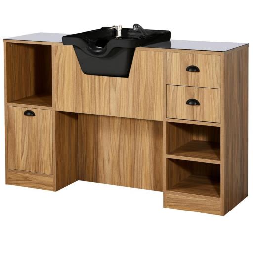 Tocador Lavacabezas Negro Oke [1]