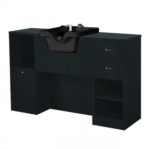 Tocador Lavacabezas Negro Oke [2]