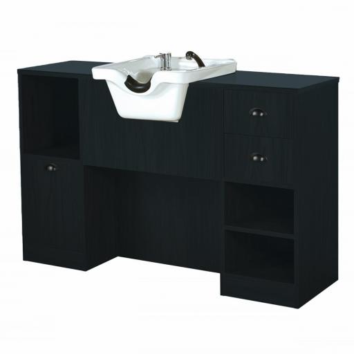 Tocador con Lavacabezas Blanco Oke [2]