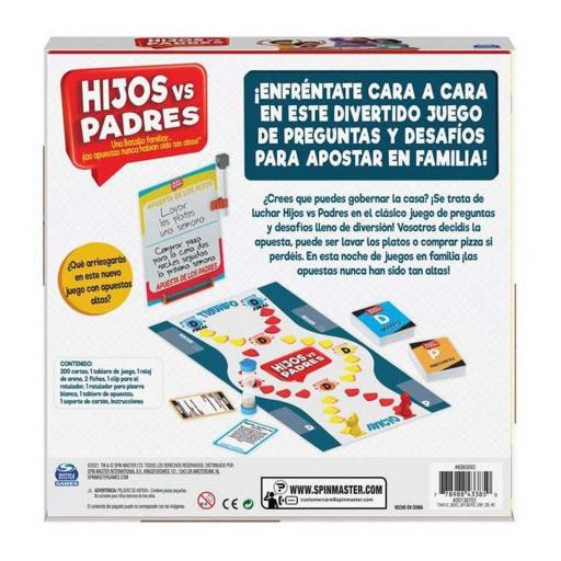 Juego de Mesa Spin Master Hijos vs Padres 206 Piezas 26,99 x 26,99 x 5,4 cm [1]