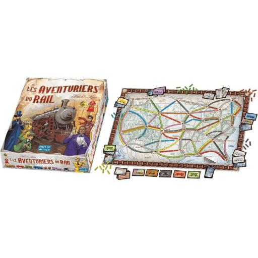 Juego de Mesa Asmodee The Adventurers of Rail USA (FR) [1]