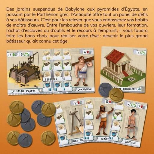 Juego de Mesa CNMEMORY Les Bâtisseurs : Antiquité (FR) (16 Piezas) [2]