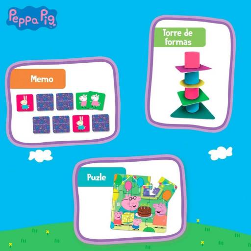 Juego Educativo Peppa Pig Edu Games Collection 24,5 x 0,2 x 24,5 cm (6 Unidades) 10 en 1 [3]