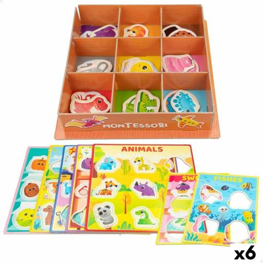 Juego Educativo Lisciani Giochi 26 x 6 x 26 cm Colores Método Montessori 61 Piezas (6 Unidades)