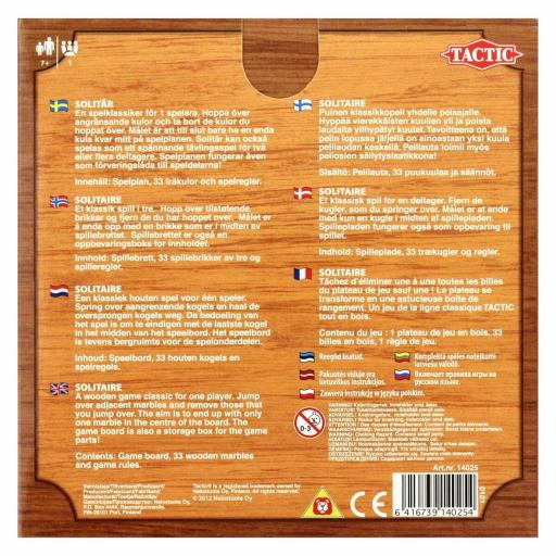 Juego solitario Tactic 14025 Madera [1]