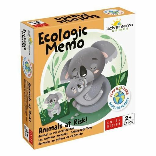 Juego Educativo Adventerra Memo Ecológico Animales en Peligro