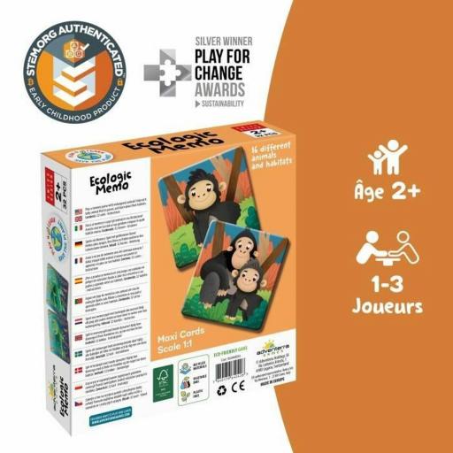 Juego Educativo Adventerra Memo Ecológico Animales en Peligro [1]