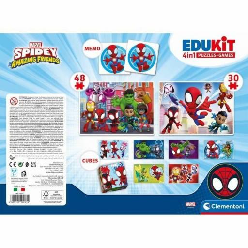 Juego Educativo Clementoni Coffret Spidey 4 en 1 (FR) [1]