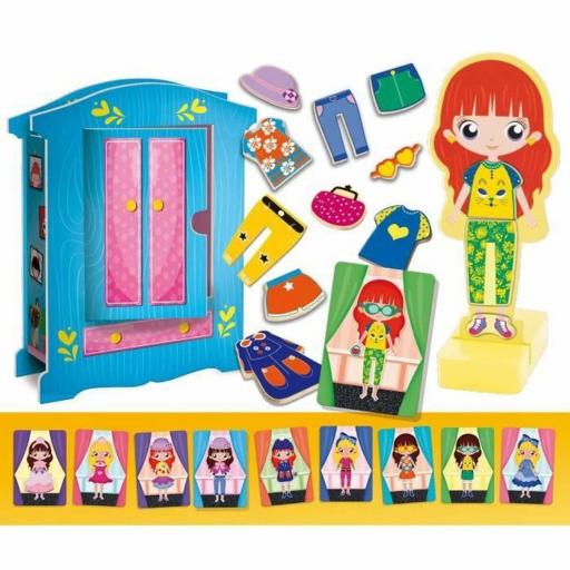 Juego Educativo Lisciani Giochi Magnetic Fashion Doll (FR) [2]