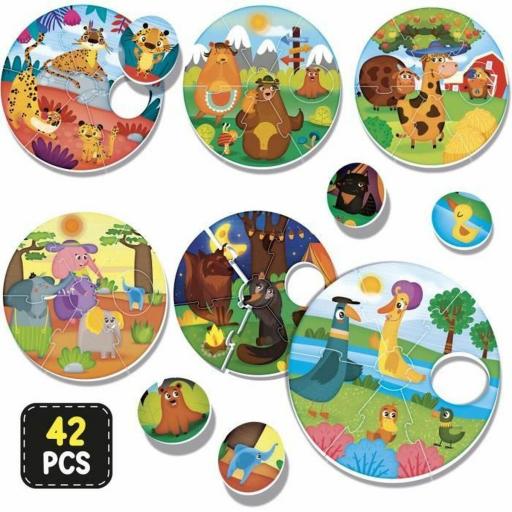 Juego Educativo Lisciani Giochi Montessori Baby Round Puppies (FR) [3]