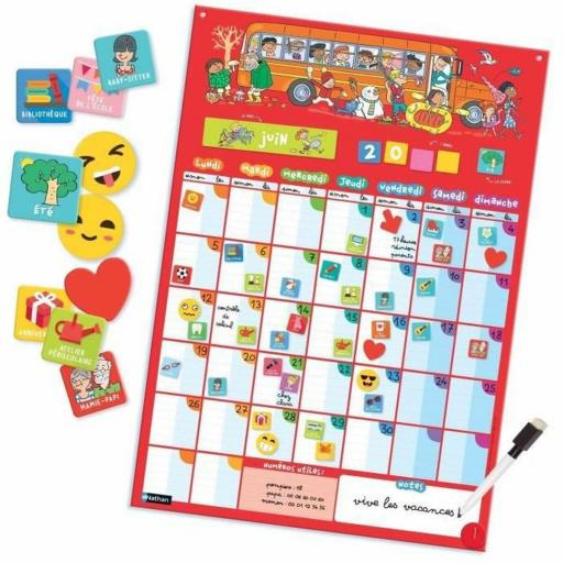 Juego de Mesa Nathan My Perpetual Magnetic Calendar (FR) [1]
