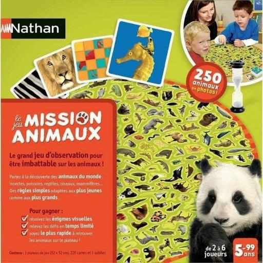Juego de Mesa Nathan Mission animaux (FR) [1]