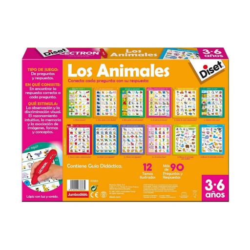 Juego Educativo Diset The animals Lápiz Luces con sonido (ES) [2]