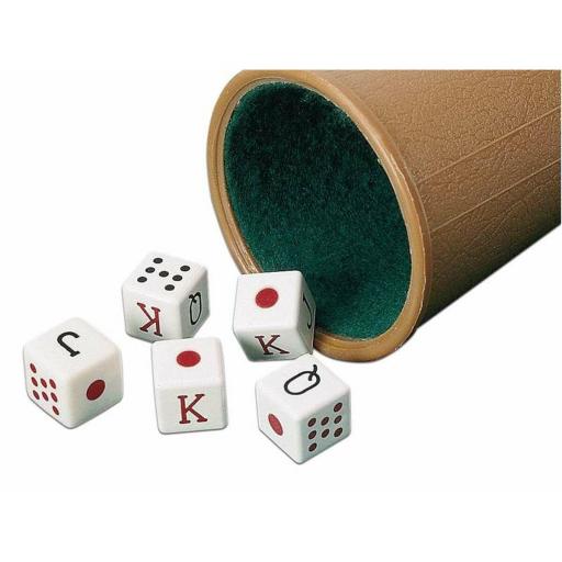 Cubilete con Dados de Póker Cayro [2]