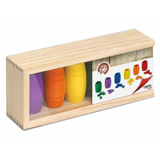 Cubiletes con Fichas de Parchís Cayro Madera 6 Unidades [1]