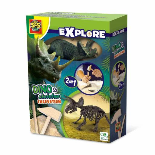 Juego de Excavación SES Creative Triceratops