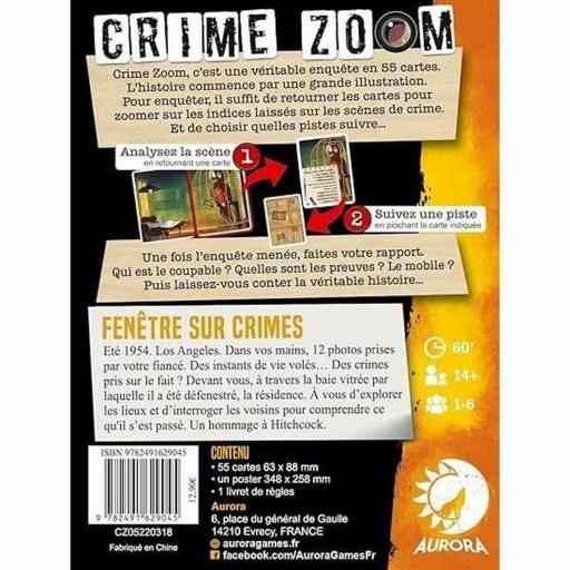 Juego de Mesa Asmodee Crime Zoom Fenêtre sur Crimes (FR) [1]